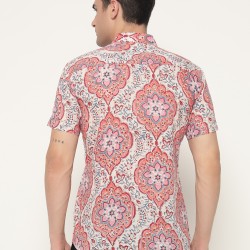 Block Printed Men’s Half Shirt 