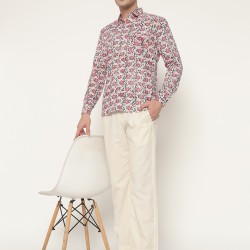 Men’s Floral Printed Casual Shirt